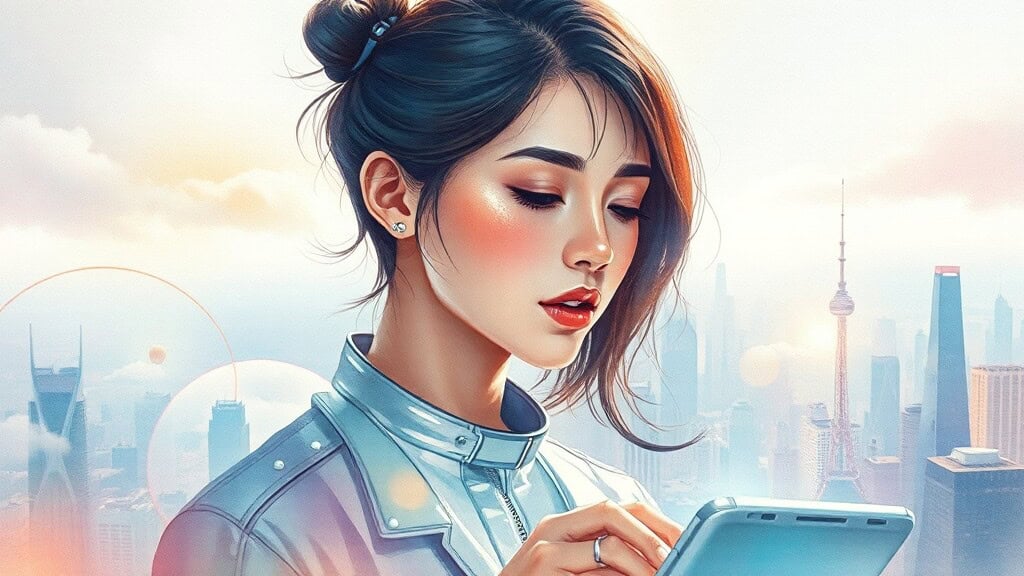 AI 시대, 어떤 역량을 키워야 할까? (watercolor 스타일)