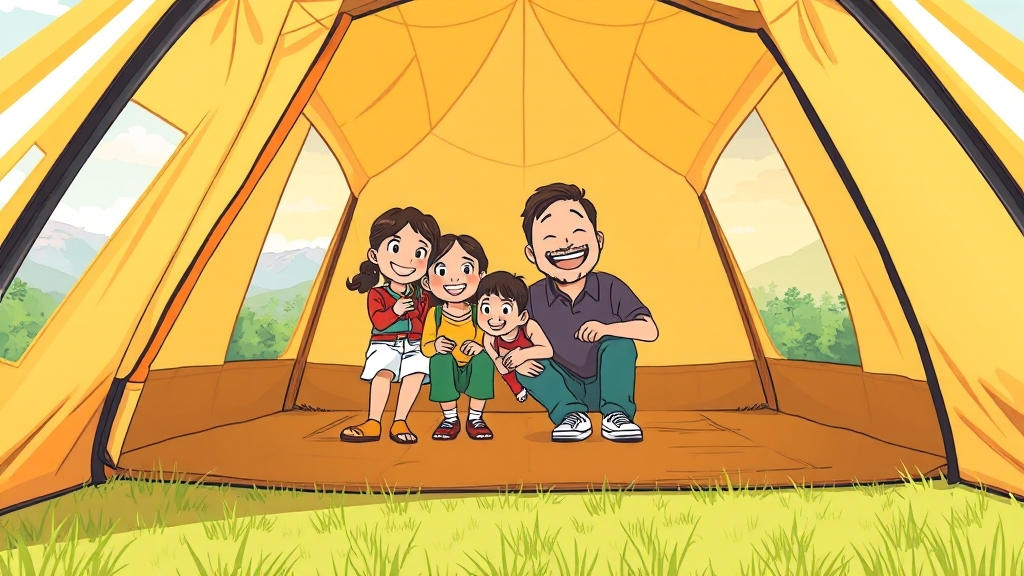 에어텐트, 왜 인기일까요? (cartoon 스타일)