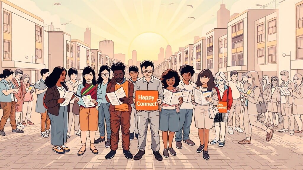 왜 행복이음이 중요할까요? (illustration 스타일)