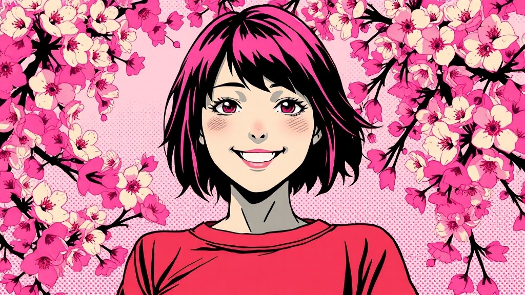 마시로의 성장 과정과 변화 (popart 스타일)