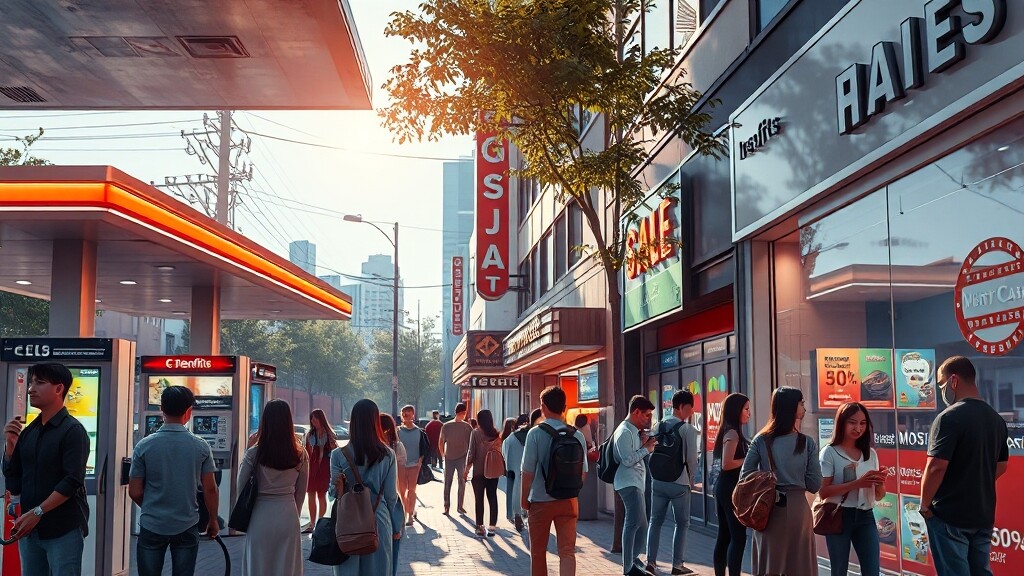 M포인트 사용처 탐구 (realistic 스타일)