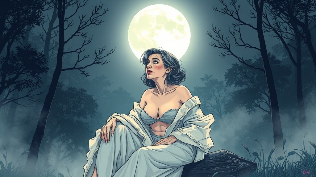 갱년기 불면증, 왜 생길까? (illustration 스타일)
