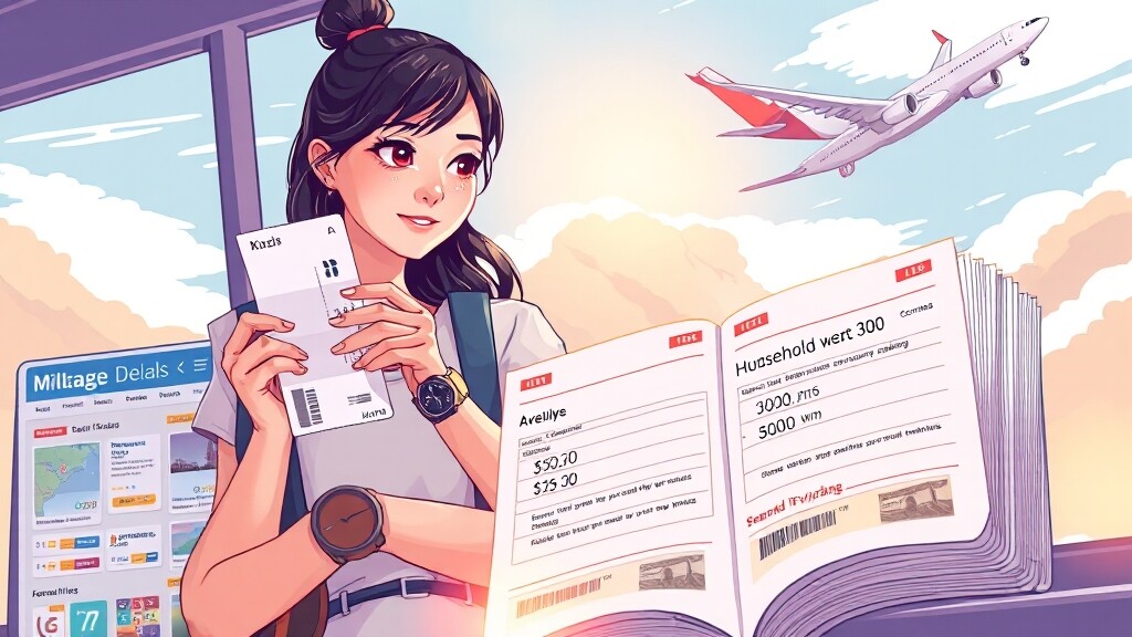 마일리지 가치, 어떻게 하면 더 높일 수 있을까? (illustration 스타일)