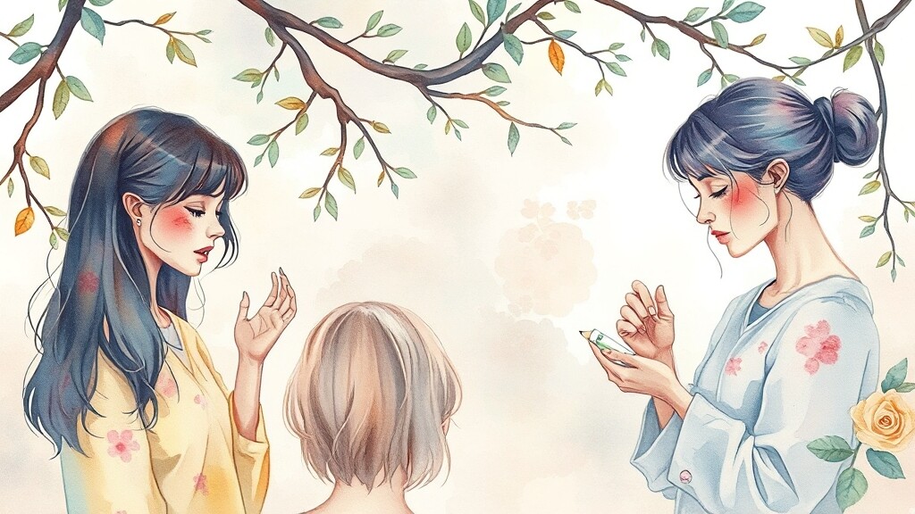 알레르기 증상 종류 & 대처법 (watercolor 스타일)