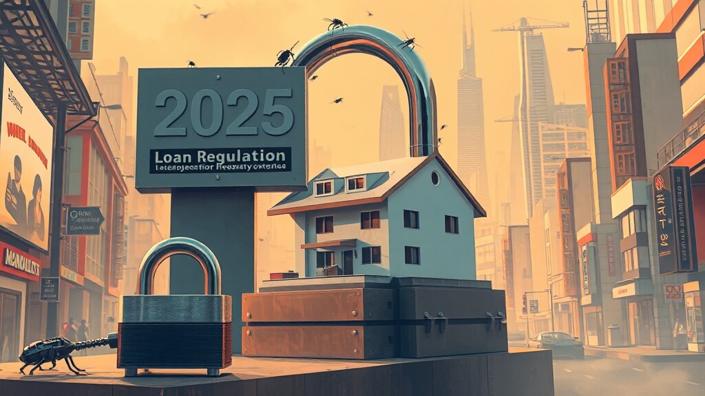 2025년 대출 규제 핵심 요약 (illustration 스타일)