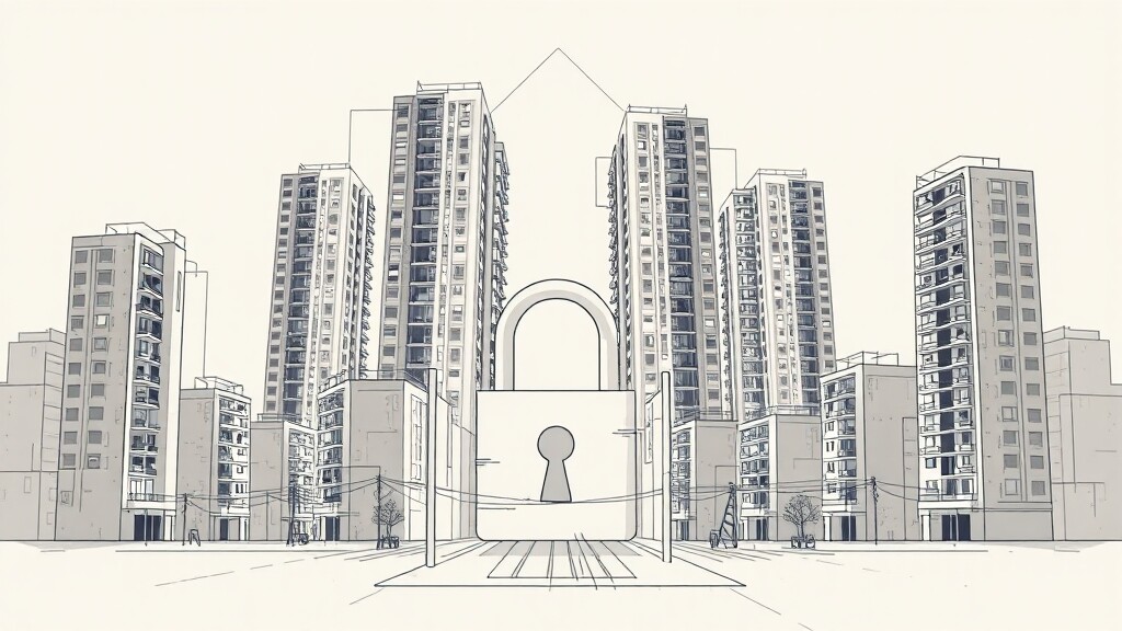 갭투자 및 다주택자 규제 강화 (illustration 스타일)