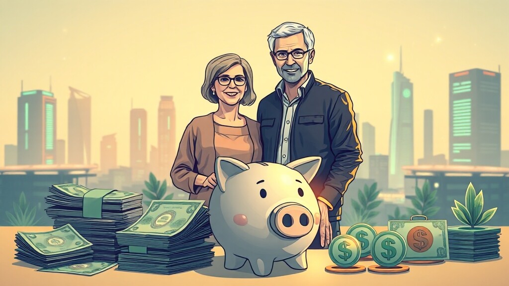 2025년 은행 거래 우대금리 총정리 (illustration 스타일)