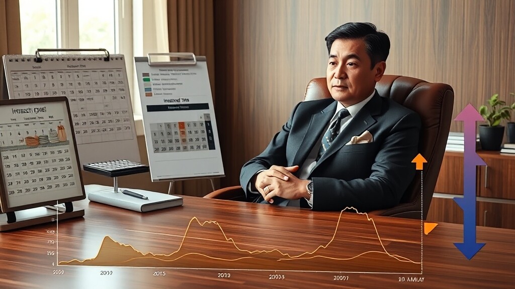 금리 변동 시대, 예금 전략 및 유의사항 (realistic 스타일)