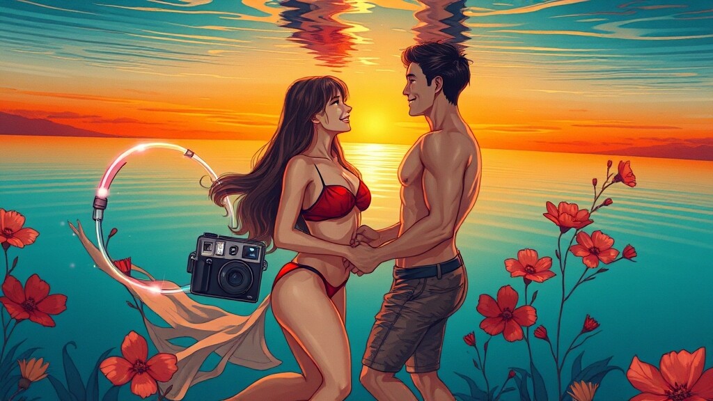 인생샷 퀄리티 높이는 비법 (illustration 스타일)