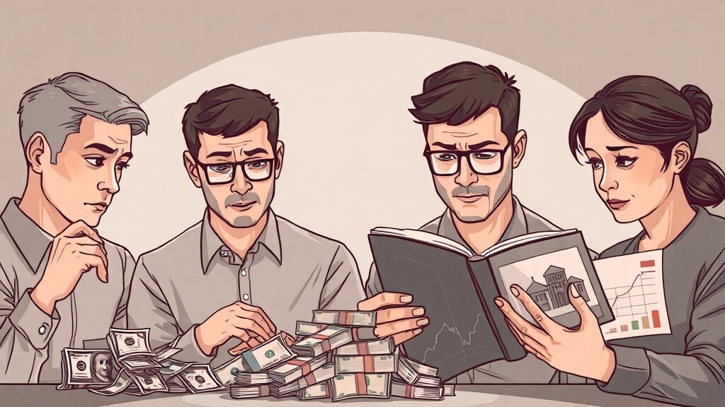 금리와 투자 전략, 어떻게? (illustration 스타일)