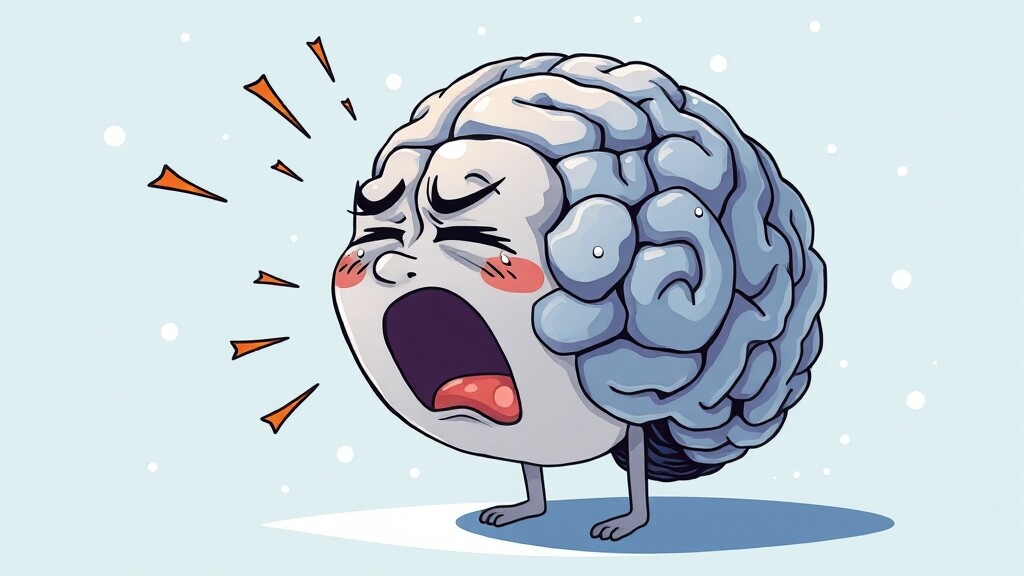 하품, 왜 하는 걸까요? (cartoon 스타일)