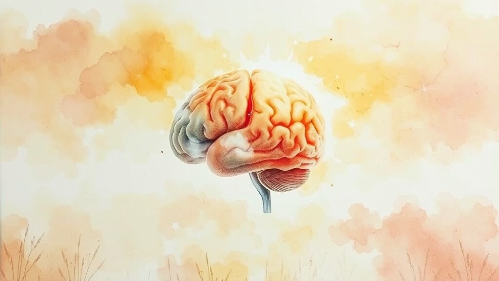 이성과 감정, 균형이 중요 (watercolor 스타일)