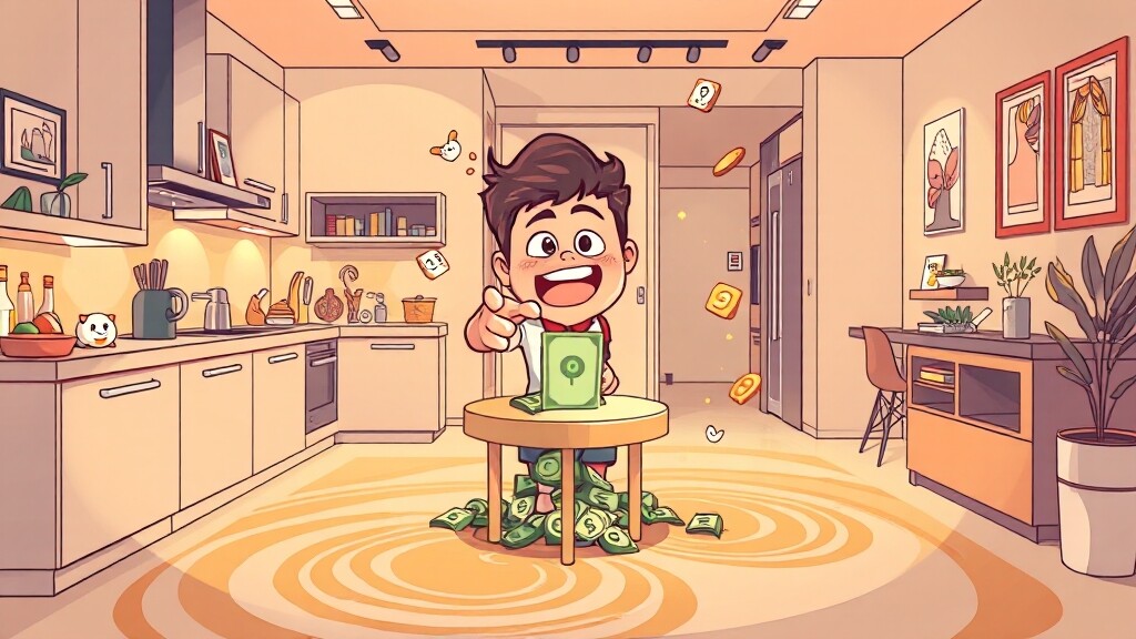 무순위 줍줍이란 무엇일까요? (cartoon 스타일)