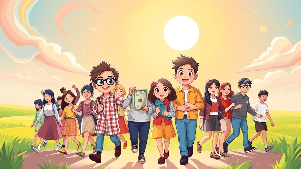 햇살론 등 정책 연계 (cartoon 스타일)