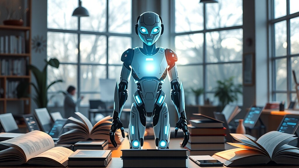 결론: AI 채점, 긍정적인 미래를 위해! (realistic 스타일)