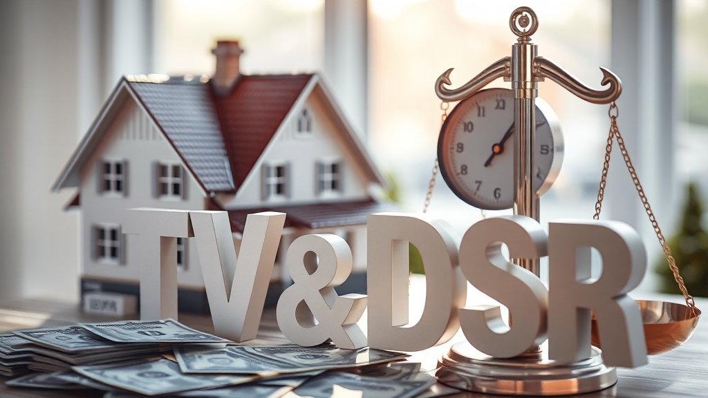 LTV, DSR: 한도 결정 핵심 요인 (realistic 스타일)