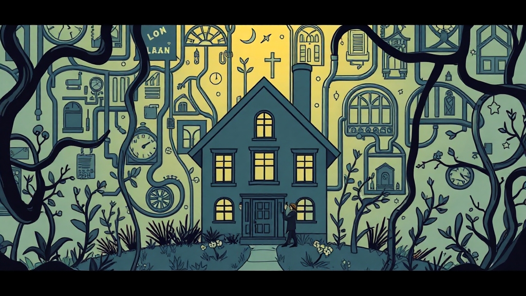 대출 규제 변화와 시장 영향 (illustration 스타일)