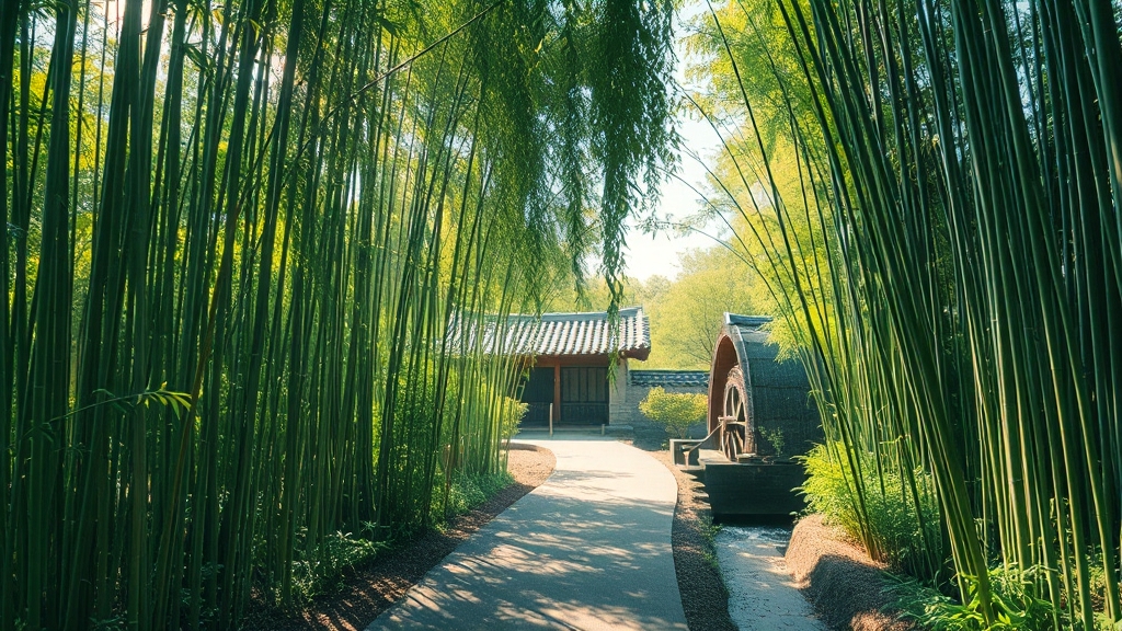 초록빛 힐링 여행 (realistic 스타일)