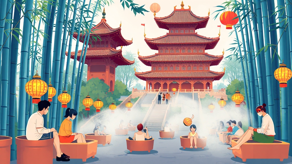 죽녹원 즐길거리 (cartoon 스타일)