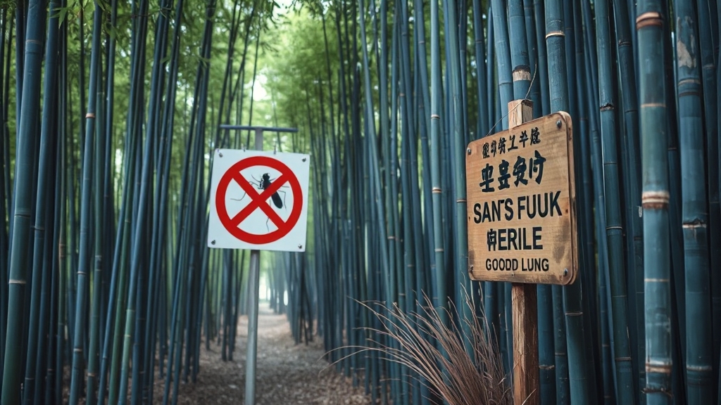 죽녹원 방문 시 유의사항 (realistic 스타일)