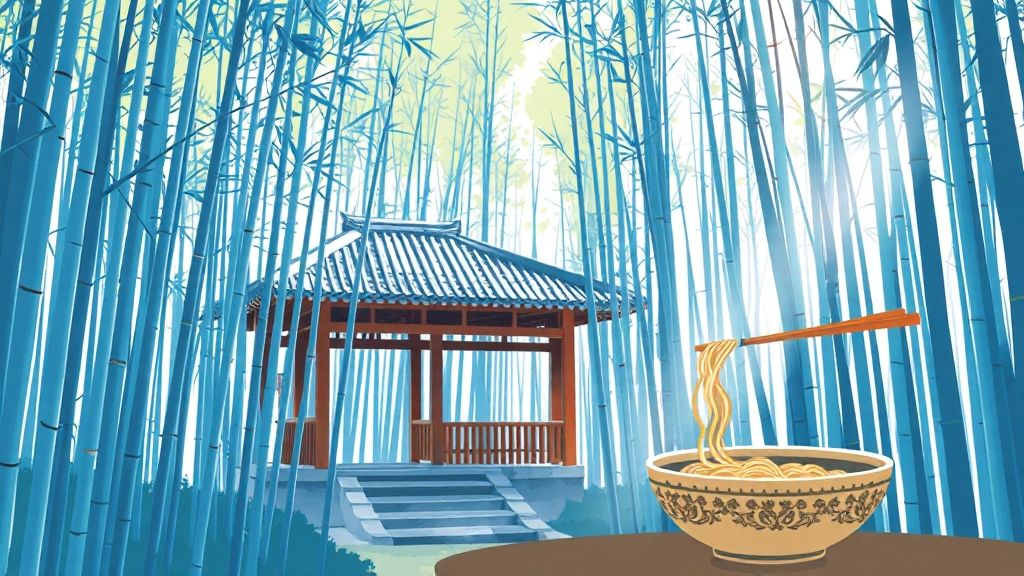 담양 여행: 죽녹원과 함께 가볼 만한 곳 (illustration 스타일)