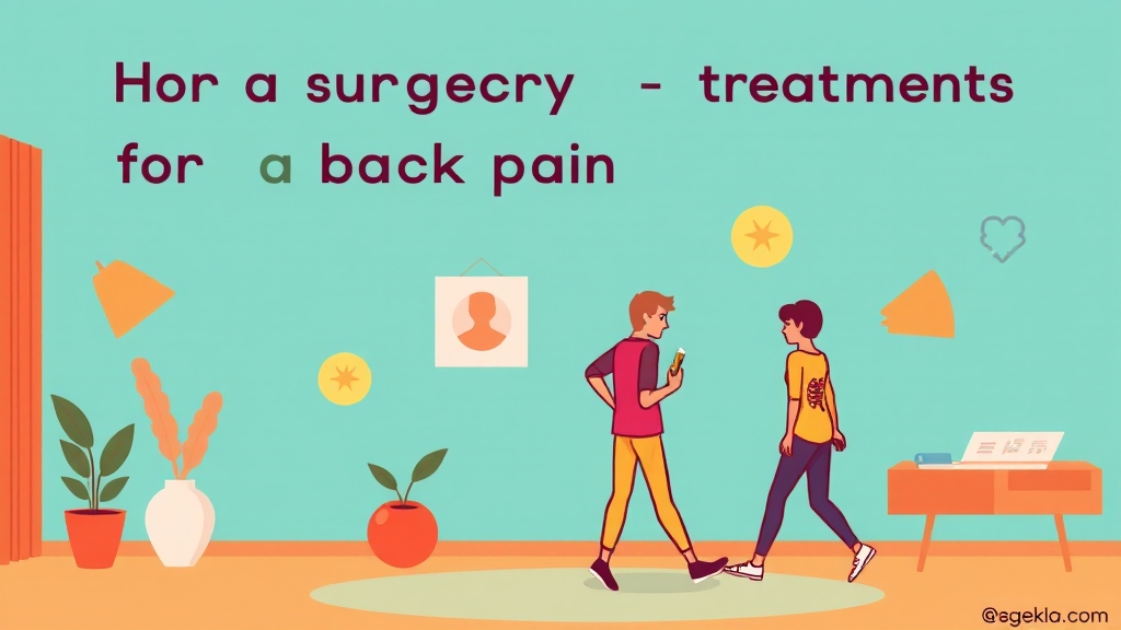 비수술적 치료 (cartoon 스타일)