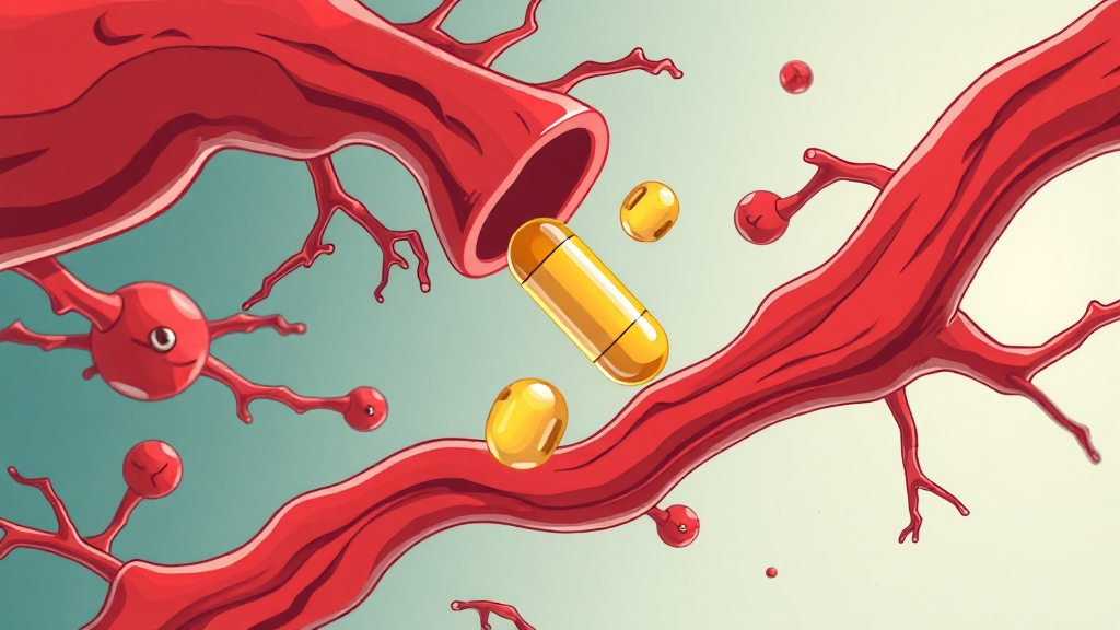 함께 섭취 시 시너지 효과 (illustration 스타일)
