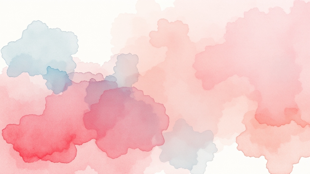 섭취 시 주의사항 (watercolor 스타일)