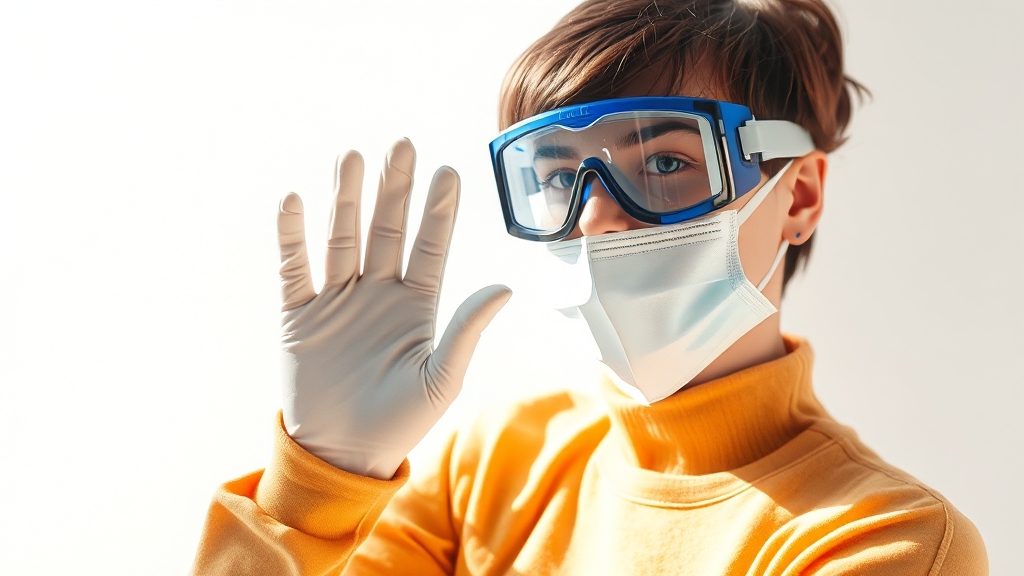 곰팡이 제거 시 주의사항 (watercolor 스타일)