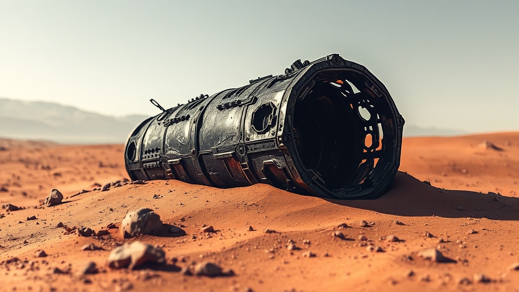 호주 사막 '불타는 물체' 발견: 무슨 일? (realistic 스타일)