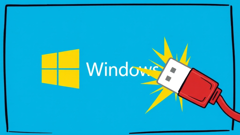 복구 USB, 왜 필요할까? (cartoon 스타일)