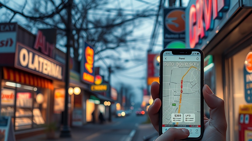 가까운 판매점 찾는 방법 (realistic 스타일)