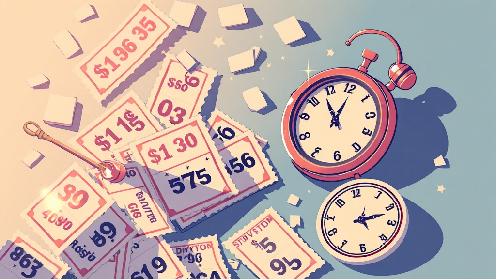 미수령 로또 당첨금 확인 (illustration 스타일)