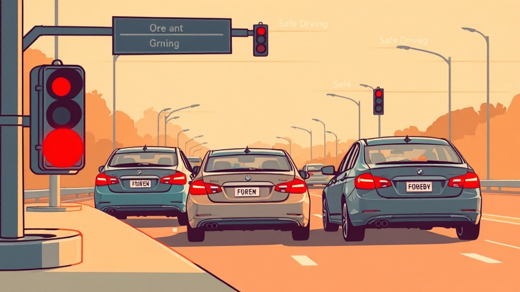 사고 예방, 안전 운전이 답! (illustration 스타일)