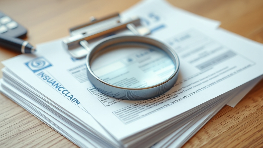 보험금 청구 필수 서류 (realistic 스타일)