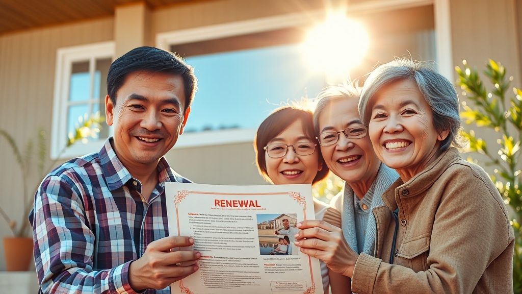 계약 갱신 절차 (realistic 스타일)