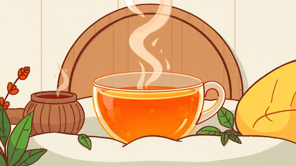 면역력 강화 허브티 활용법 (cartoon 스타일)