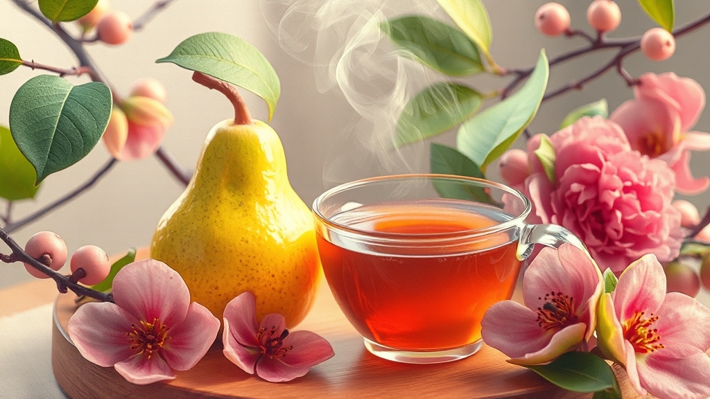 환절기 건강 관리 차(茶) 소개 (realistic 스타일)