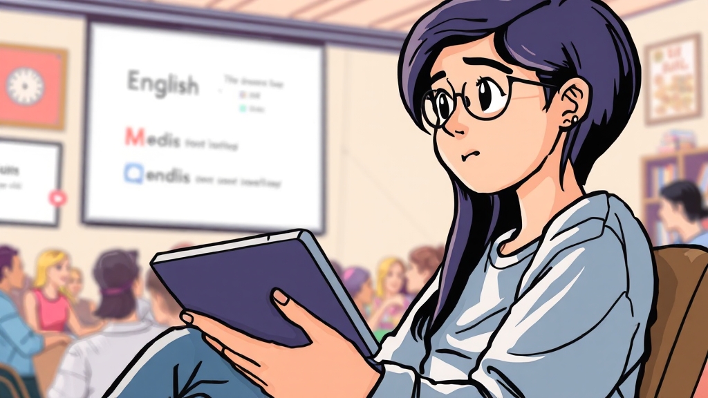 온라인 강의 활용 전략 (cartoon 스타일)