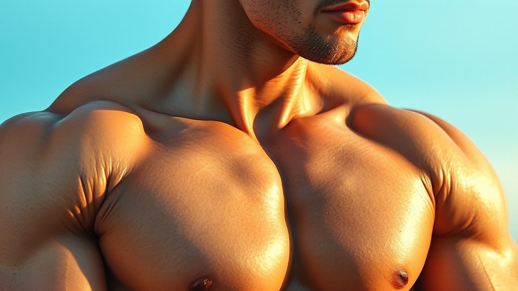 근육 손상과 회복 과정 (watercolor 스타일)