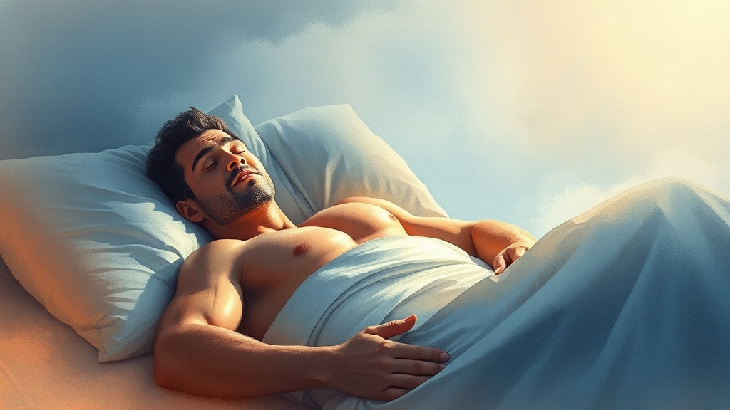 휴식과 수면의 중요성 (watercolor 스타일)