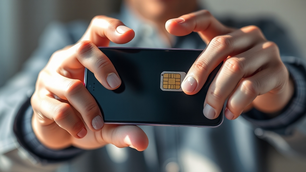 알뜰폰 셀프 개통, 어렵지 않아요! (realistic 스타일)