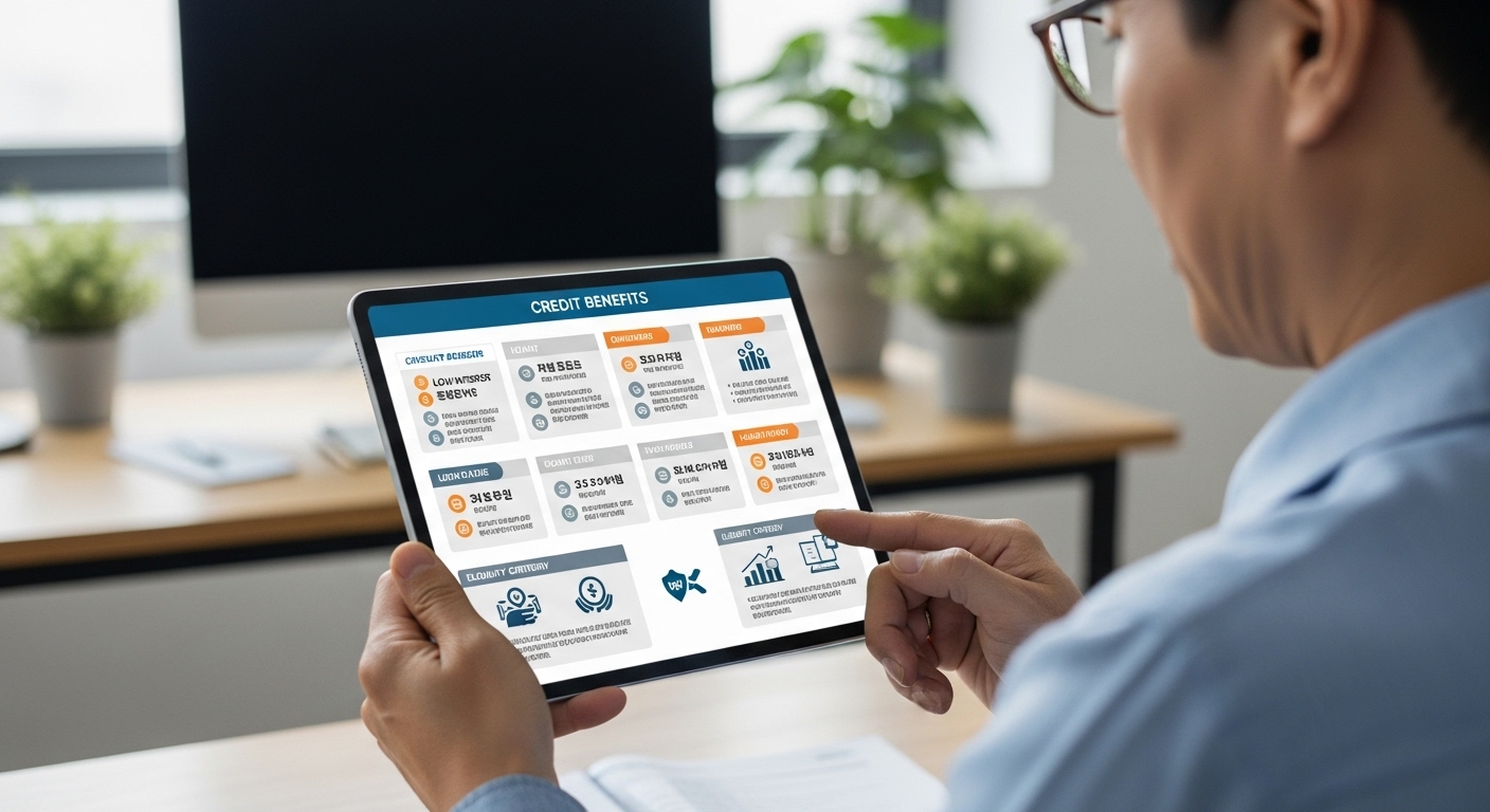 2025년 소상공인 부담경감 크레딧 주요 혜택 - 한 한국인 소상공인이 복잡한 정책 변경사항과 혜택을 상세히 분석하는 모습