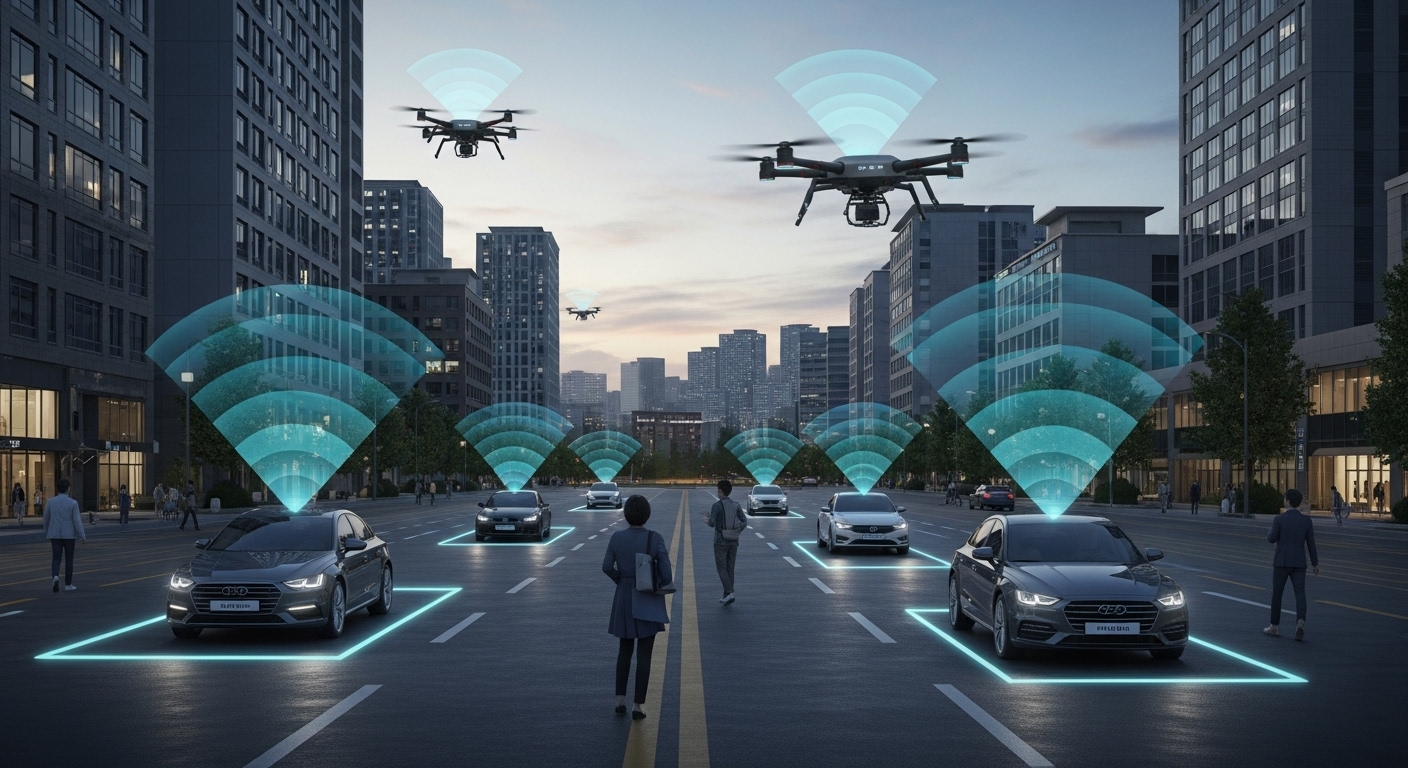 마이크로파 레이더의 미래 전망과 도전 과제 - 미래 도시에서 첨단 마이크로파 레이더 시스템이 안전과 효율성을 보장하는 모습