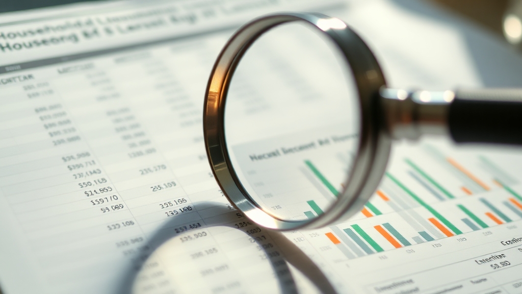 수입과 지출, 꼼꼼히 파악하기 (realistic 스타일)