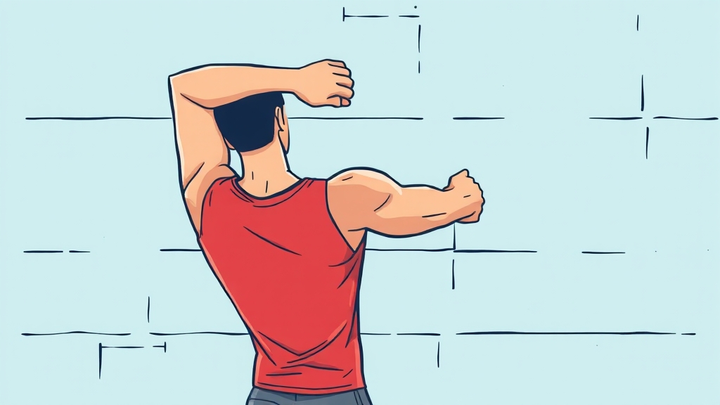 다양한 삼두근 스트레칭 방법 🌈 (cartoon 스타일)