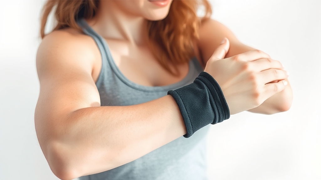 삼두 운동 시 팔꿈치 통증 예방하는 법 🛡️ (watercolor 스타일)