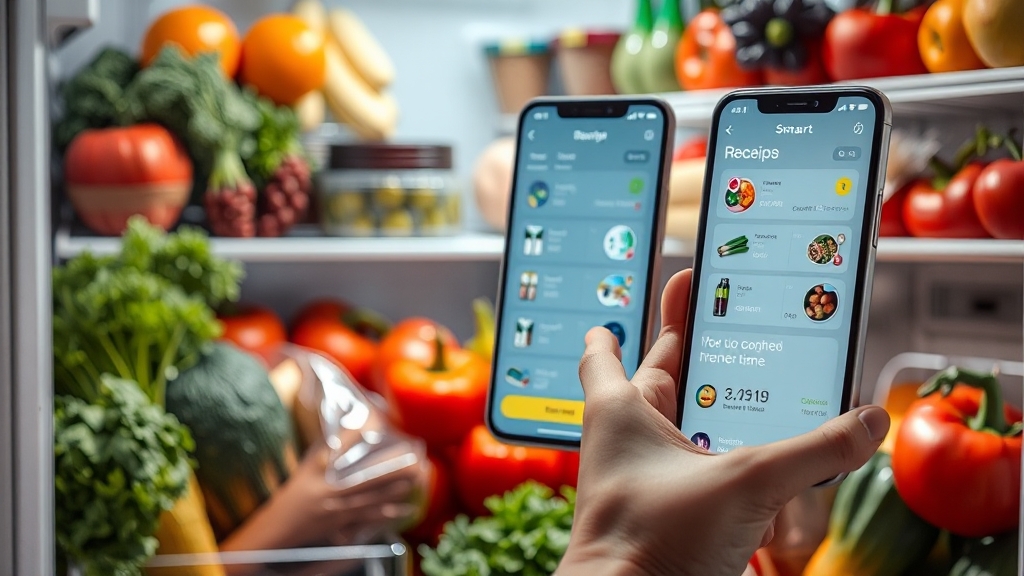 AI 냉장고 앱 활용 팁: 200% 활용하기! (realistic 스타일)