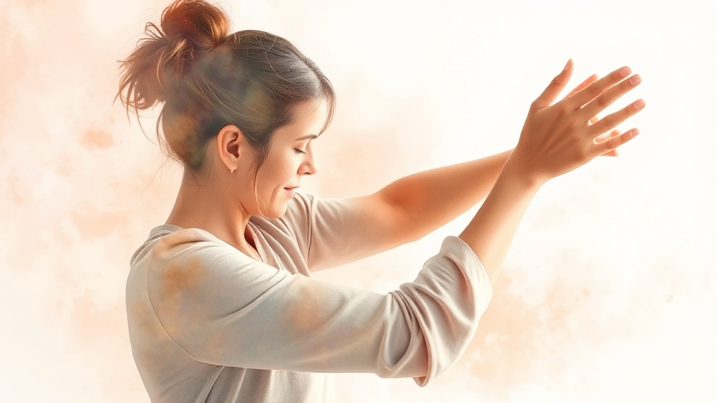 관절 통증 완화 데일리 루틴 (watercolor 스타일)