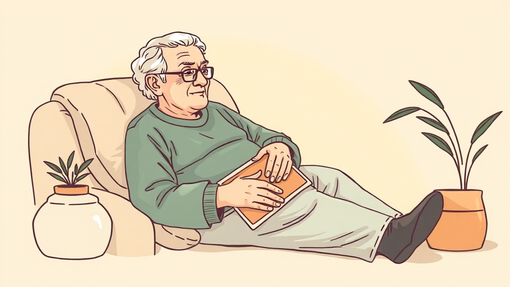 관절 통증 완화 찜질법 (illustration 스타일)